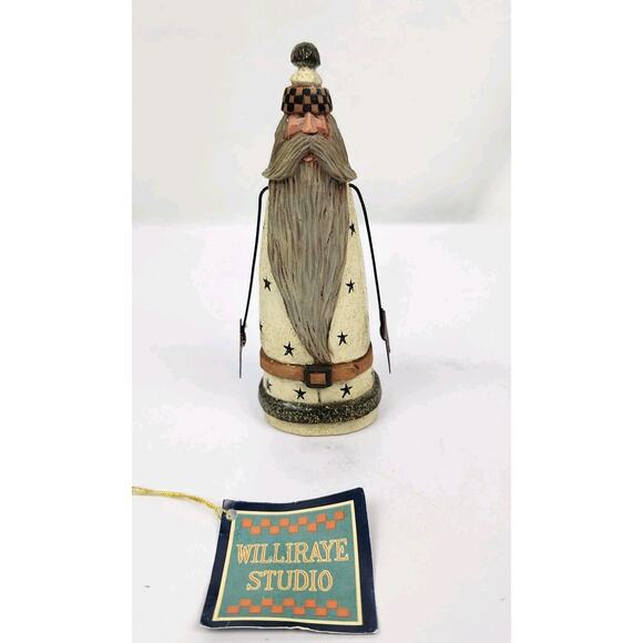 VTG 2000 Williraye Studio Santa With Metal Star Arms WW2374 5" X 3.25" - Picture 1 of 7